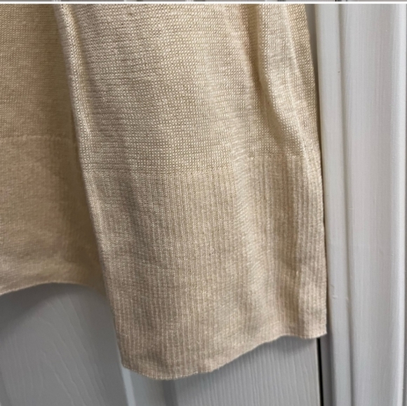 J CREW 100% Linen Knit Loose Fit Crewneck Cream Size S M L XL - Picture 3 of 9